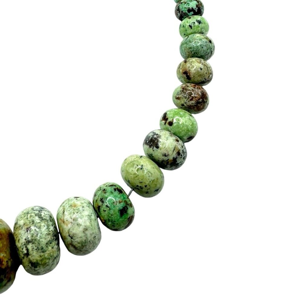 Jay King DTR Sterling Silver African Turquoise Beaded Necklace Statement Design - Picture 3 of 8